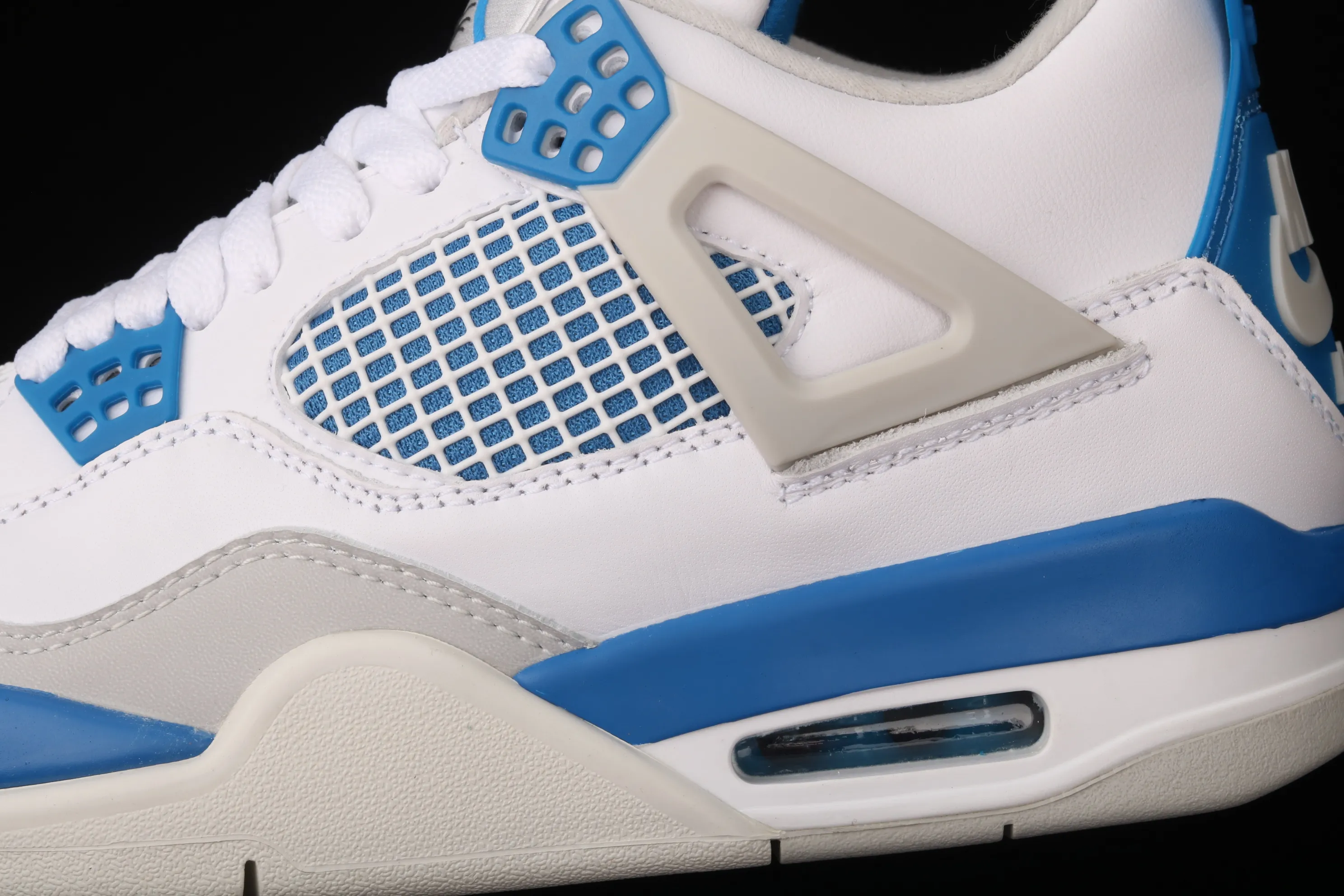 All categories Air Jordan Jordan series basketball shoes Air Jordan 4 pure original Air Jordan 4 Retro "Military Blue" AJ4 Joe 4 white blue 308497-105